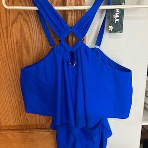 Stylish BMJL Women's Royal Blue One Piece Swimsuit